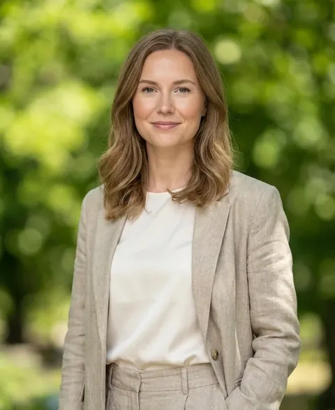 Eksempel på professionelt AI-headshot